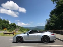 Great drive today loop consisting of the Cherohala Skyway and the Tail. What fun, nothing better than a .1 GTS cab top down and those engine sounds