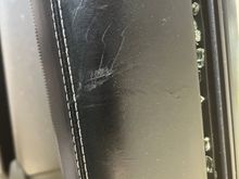 This doesn’t photograph that well but here the leather is gouged a bit.