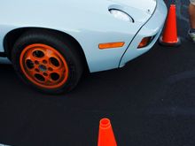 They matched the cones to his wheels