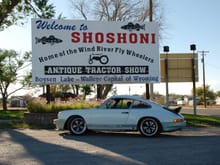 Eastern edge of Shoshoni Wyoming.