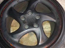 Rims when I bought the car with plait dip coating ....terrible look