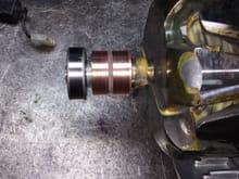 Slip rings after cleaning.