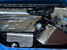 CLD installed on interior door panel