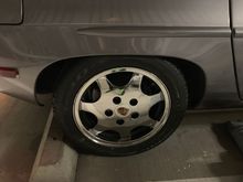 Porsche Design 90 chromed wheels