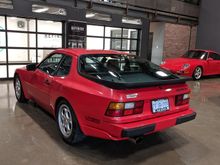 The 944 is clean, but still "pink" with oxidation.