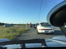 7 AM as the cars roll in (Nice RS America!)