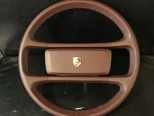 restitched/dyed steering wheel