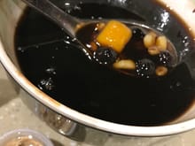 grass jelly (name lost in translation nothing to do with grass)
