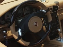 Porsche wood steering wheel