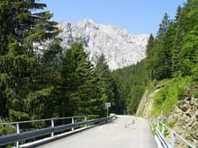 On the Italian side of the Nassfeld Pass, heading towards Austria.