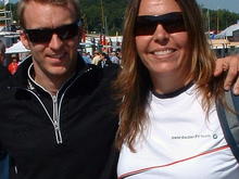 Myself with my favorite Porsche Factory Driver, Timo Bernhard @ Petit Le Mans, ALMS