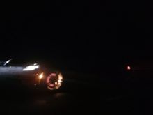 Brakes in flames!