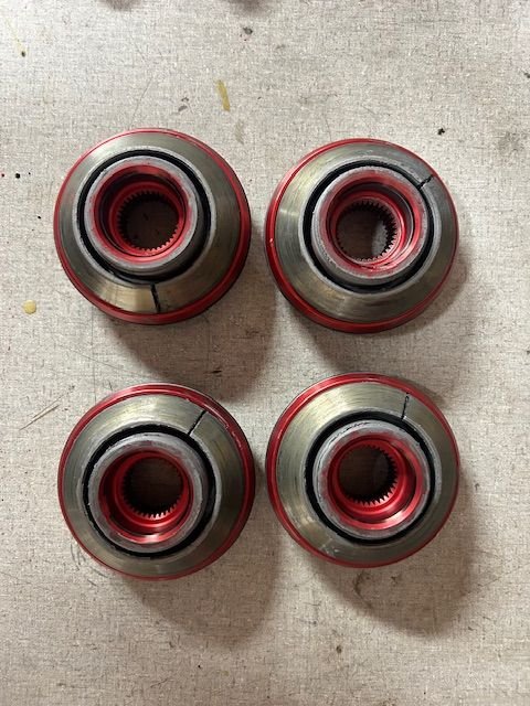 Wheels and Tires/Axles - Red 997.2 Centerlock set - Used - Fort Worth, TX 76001, United States