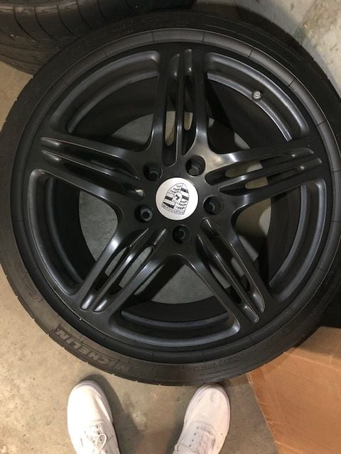 Wheels and Tires/Axles - OEM 997 Turbo Wheels, Michelin Pilot Sport 2 Tires, TPMS - Used - 2007 to 2011 Porsche 911 - Boston, MA 02135, United States