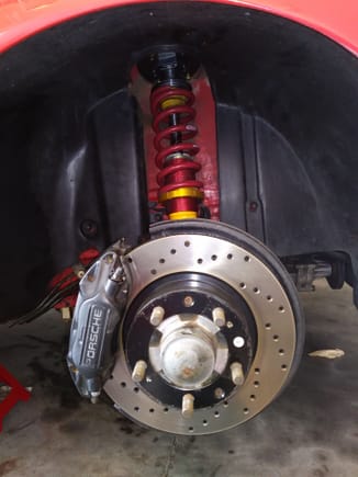 Ground Control, Koni Double Adjustable Coilovers and Cross-Drilled Rotors...