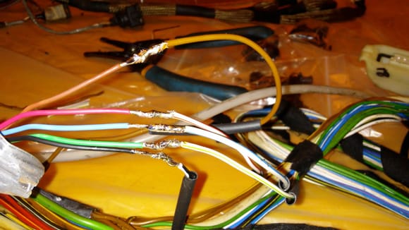 Pulled new tps wires through snorkel soldered together.