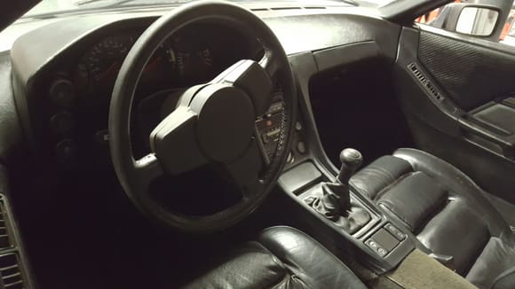 Original steering wheel installed
