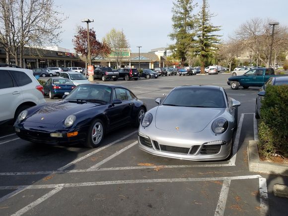 Random parking with older brother. Love seeing  ppl drive their cars.