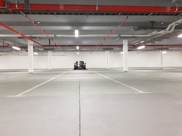 Don't we all wish we had this much space at home for cars.