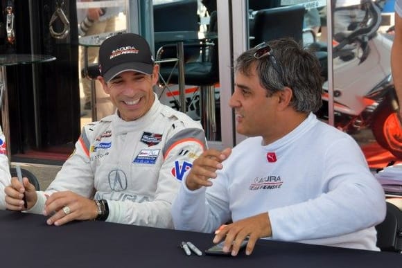 Acura team Penske's Helio Castroneves & Juan Pablo Montoya