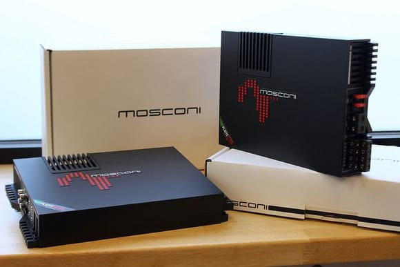 A matching set of Mosconi ONE 130.4 amplifiers to run the entire system in an "active" configuration.