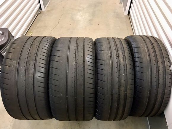 Michelin PSC2 with 1000 miles on them