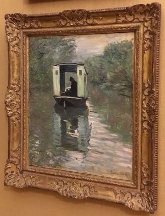 “The Studio Boat” Claude Monet 1876.