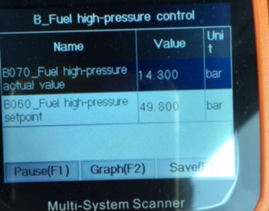 These are the two addresses to compare fuel pressure setpoint vs actual. You can make the 530 output a graph in real time. 