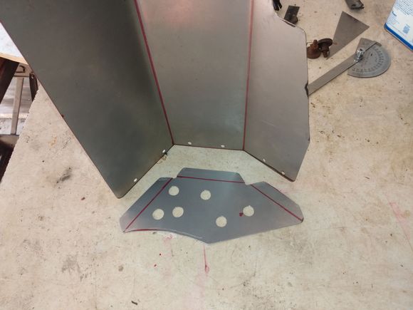 Pieces cut and formed...