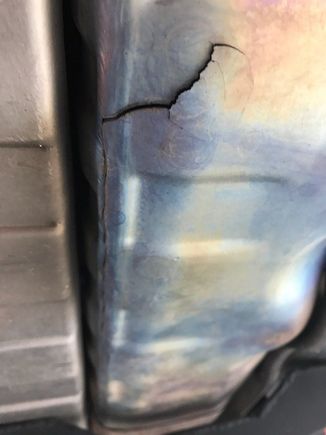 Cracked Ti Rear Muffler