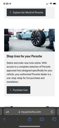 Scroll down, press Shop for Tires
