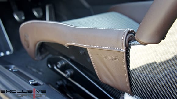 Exclusive Option LWB Seat Bolster Protector in Tarpan Brown for 911R