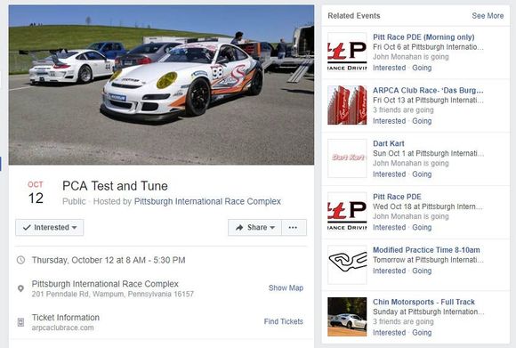 Register for the ARPCA Club Race Test Day