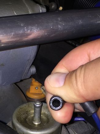 Dry inside vacuum and hold vacuum both car off and idling.