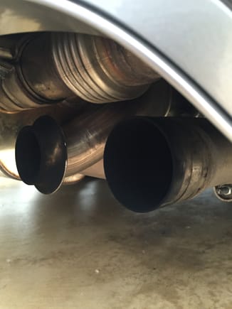 Your dual exhaust pipes