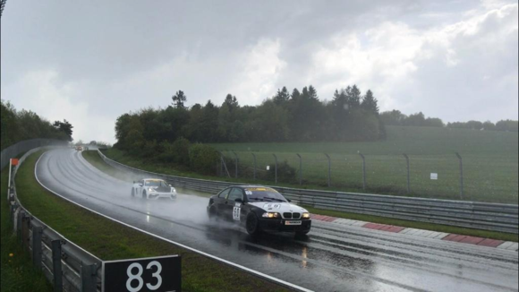 Yes -it was a wet race. Our fine E46 in action.
It was a miracle it didn't aquaplane.
Photo: Tim