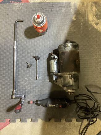 Tools used and starter out! New one arrives, tomorrow.