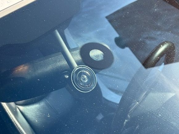 Rain sensor visible from the outside.