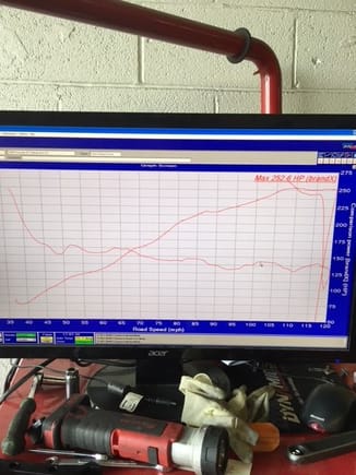 figured I'd also show the dyno graph. This was done after roughly 2000 miles on the rebuilt motor. this is only HP figures, the other line is an AFR graph. 