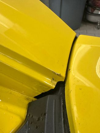 Paint chip on corner 2