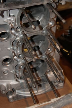 Right side of engine block
