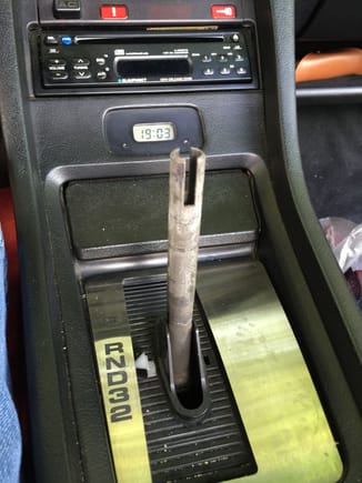 Bare shifter lever.