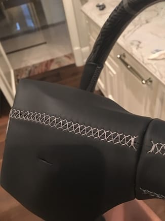 Full leather and stitching in the back part 