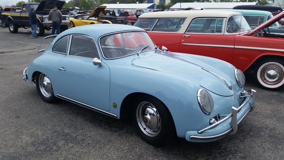 Dr. Walt Nolte's beautiful 1959 356A at today's "Cruzin' with the Oldies" Memorial Day car show.  Definitely a crowd favorite!