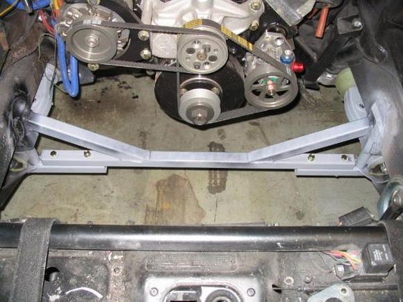 Lower control arm brace...also KRC pulleys and power steering pump