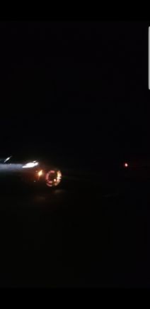 Brakes in flames!