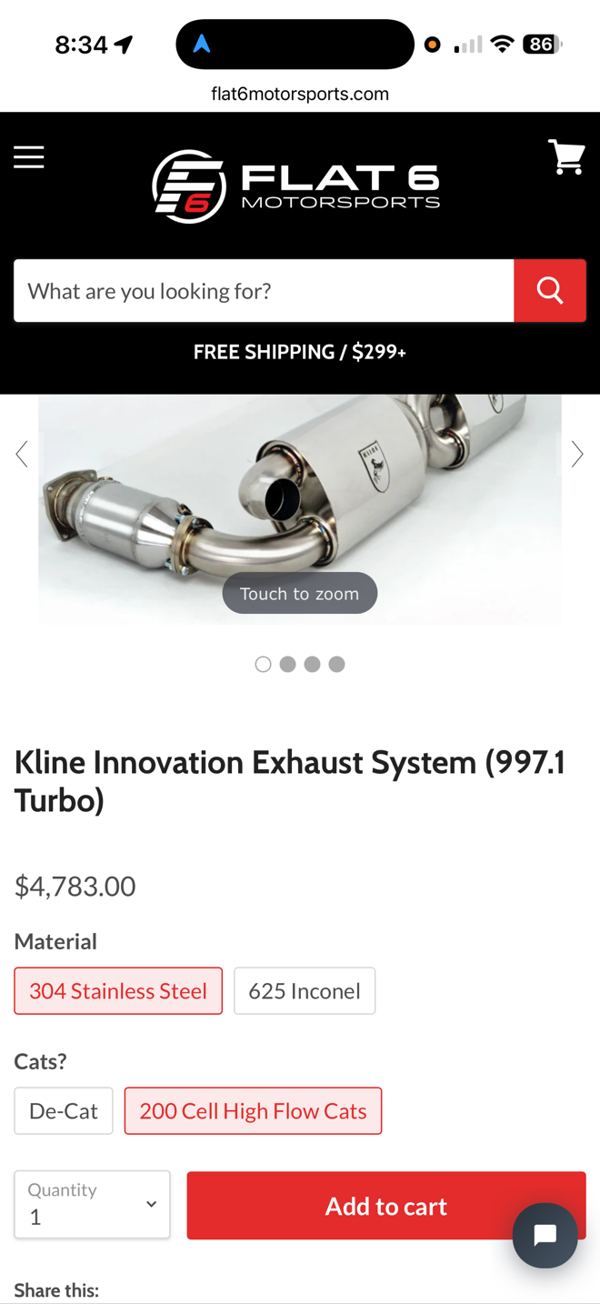 Engine - Exhaust - Kline (Topgear) Innovation Exhaust System (997.1 Turbo) Porsche 911 - Used - 0  All Models - Laguna Niguel, CA 92677, United States