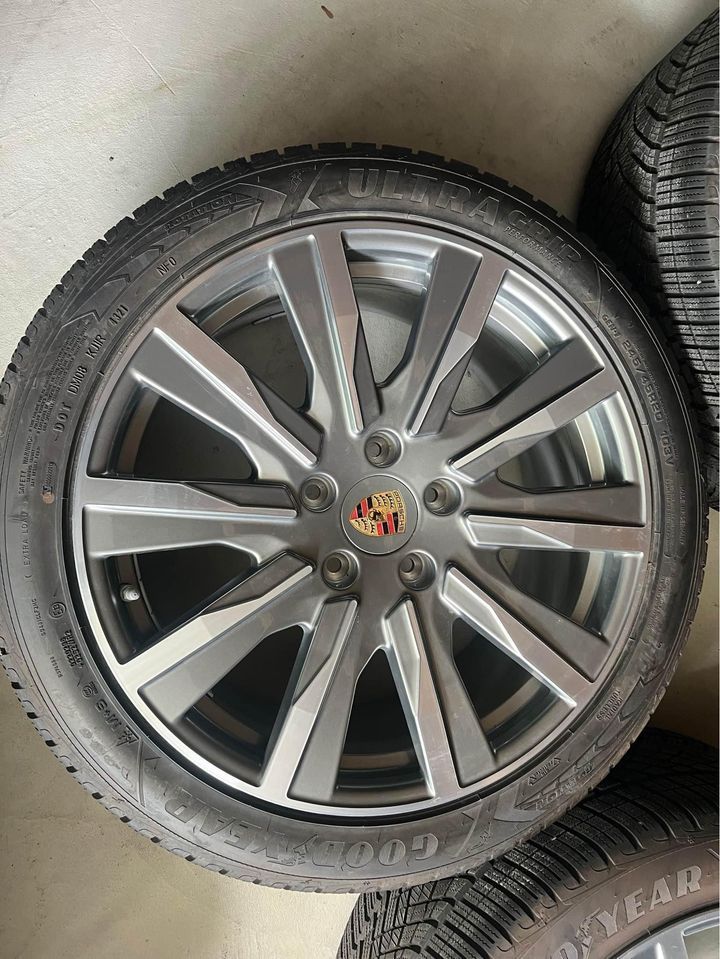 Wheels and Tires/Axles - 20” OEM Porsche Taycan Tequipment Wheels w/ Goodyear Ultragrip Wheels Tires TPMS Caps - Used - Summit, NJ 7902, United States