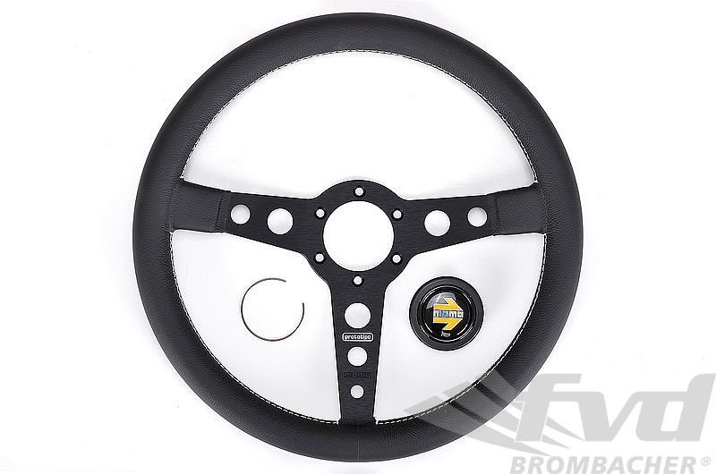 Steering/Suspension - Momo Prototipo leather steering wheel + hub adapter for 964 / 993 / 944 (86-91) / 968 - New - 1982 to 1994 Porsche 911 - Finland