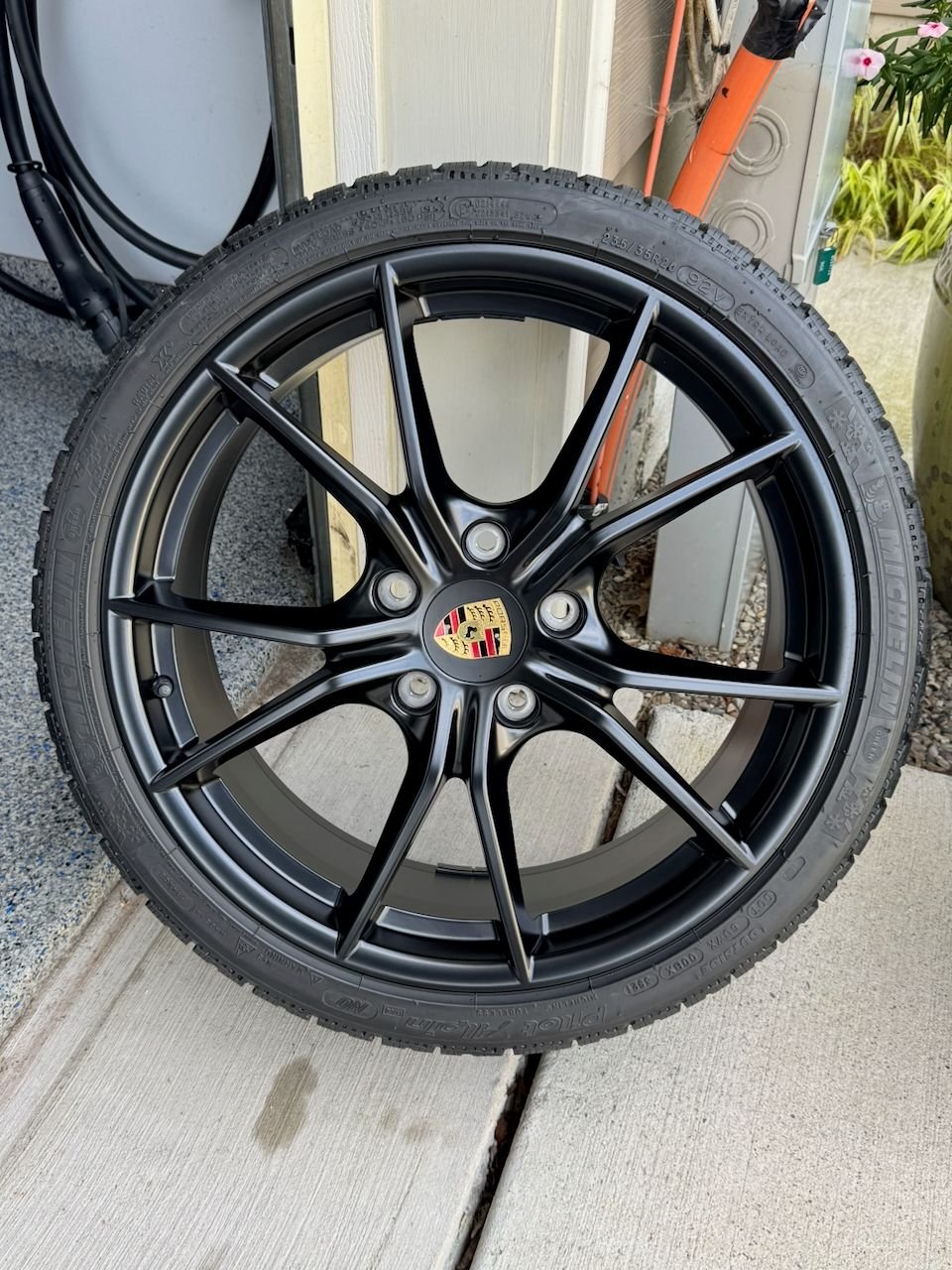 Wheels and Tires/Axles - OEM 20-inch Carrera S winter wheel-and-tire set painted in Black (satin-gloss) - Used - -1 to 2027  All Models - -1 to 2027  All Models - Annapolis, MD 21403, United States